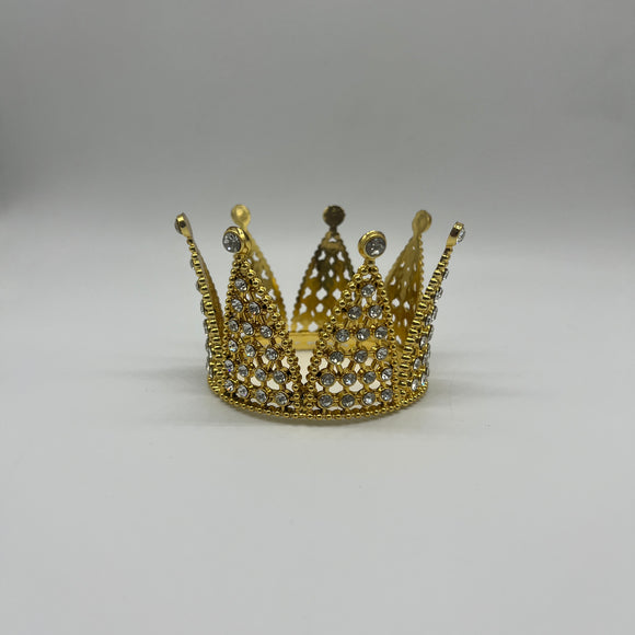 Gold Crown Diamante Medium 6.5cm