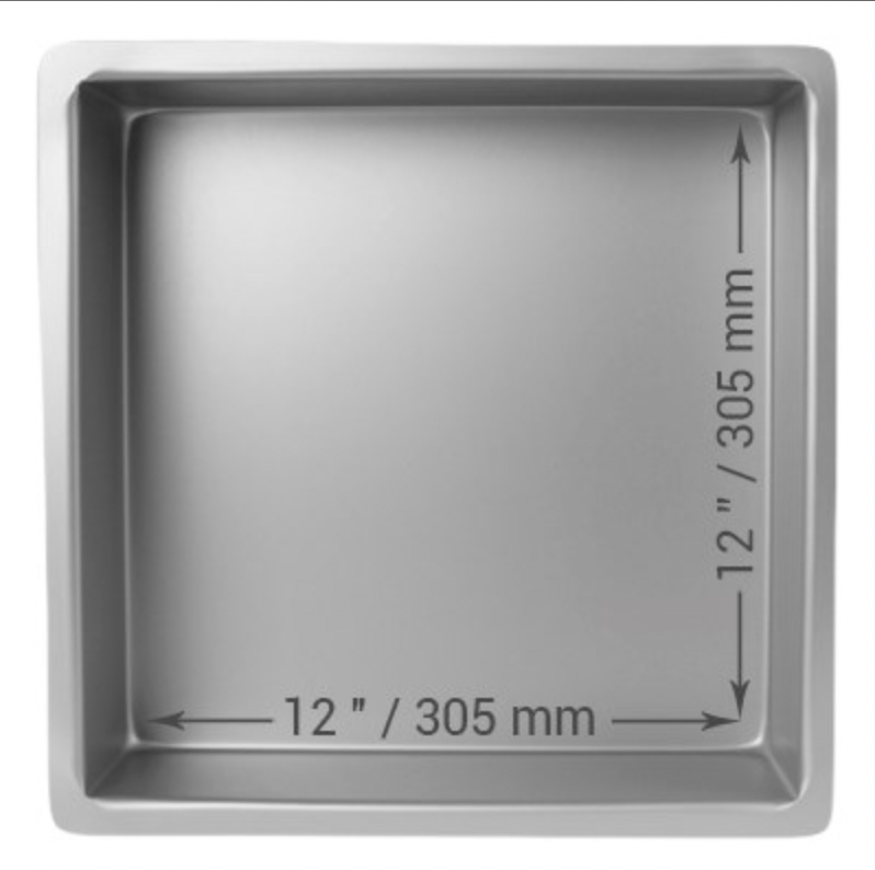 PME Square Cake Pan 305 X 305 X 102MM 12 X 12 X 4