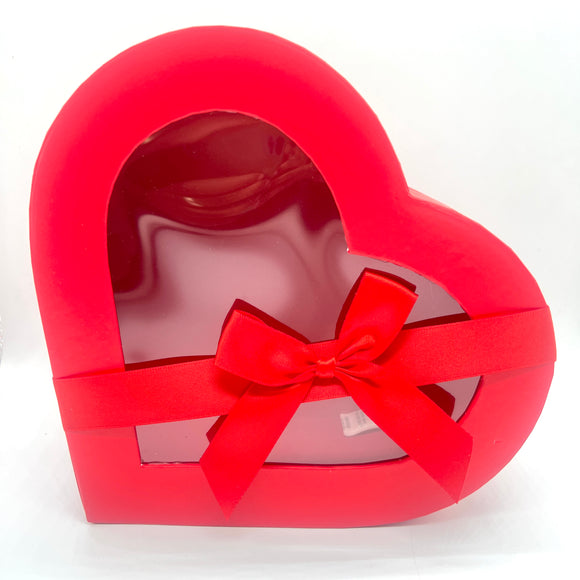 Red Heart Box with Window Small