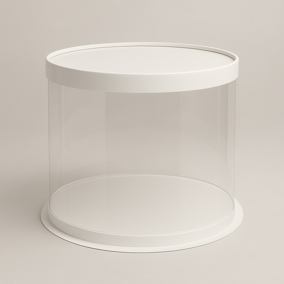 10 inch Double Clear Cake Box Round