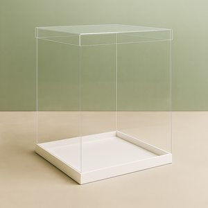 13" Triple Clear Cake Box Square