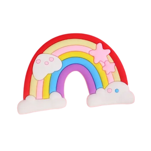 Rainbow Plastic Topper 9cm