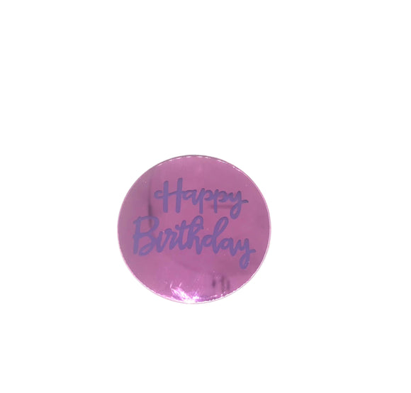 Happy Birthday Disc Pink #2