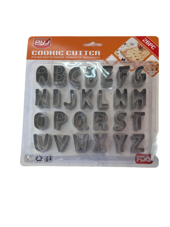 RYJ Stainless Steel Letter Cutter 26pcs
