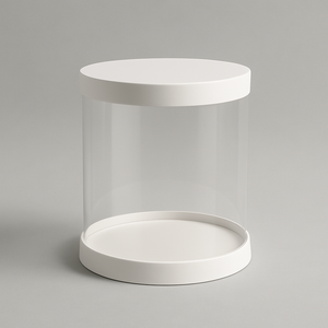 6 inch Double Clear Cake Box Round