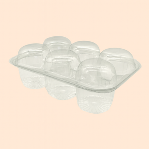 6up Plastic Cupcake Dome Deep