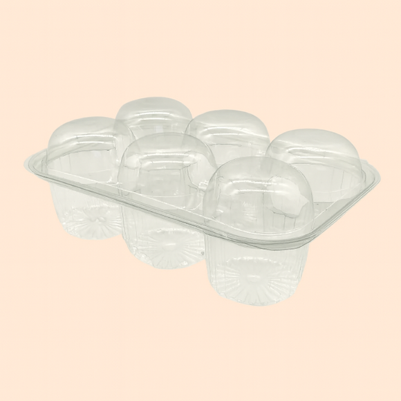 6up Plastic Cupcake Dome Deep