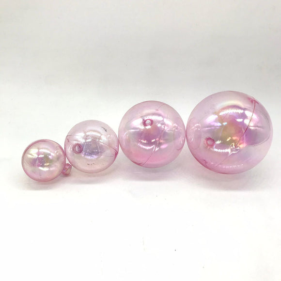 Pearl Faux Balls Pink 4pcs