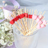 Heart Bamboo Picks 10pcs