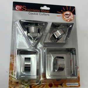 Cookie Cutter Tinplate 4pcs set 2