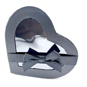 Black Heart Box with Window Small
