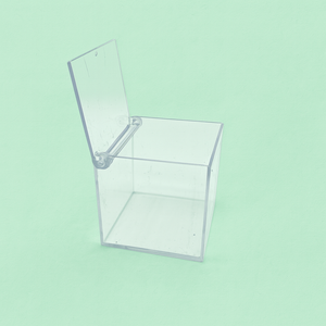 Acrylic Square Box with Hinge Lid (60 x 60 x 60mm)