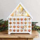 Advent Calendar Stickers 1-24 (3.8cm) 24pcs