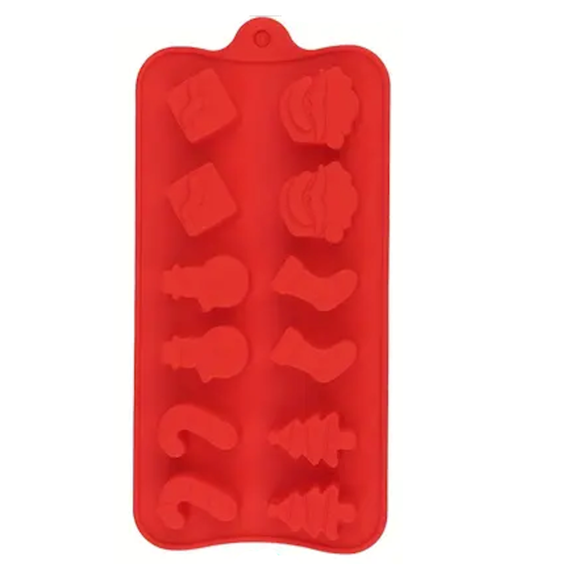 Assorted Festive Silicone Mould 12 Cavity