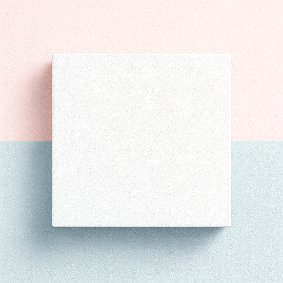 Biscuit Box Half White – Square (26 x 26 x 5cm)