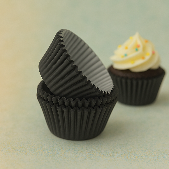 Baking Black Paper Cups 100pcs