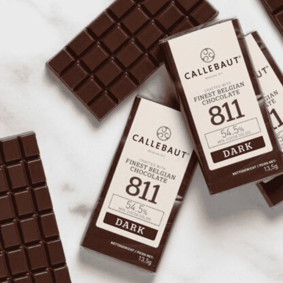 Callebaut Mini Slab 811 Dark 54.5% Callets 13.5g