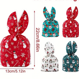 Christmas Bunny Ear Bags 4pcs