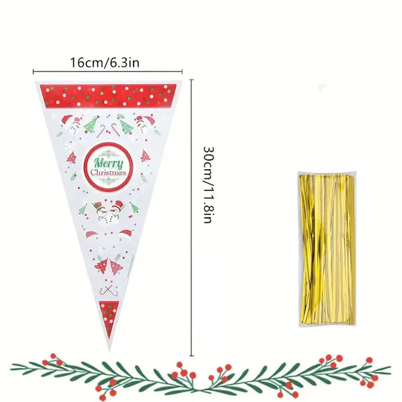 Christmas Cone Bags 10pcs