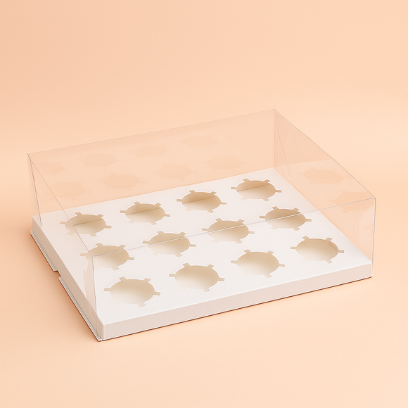 Clear Cupcake Box 12up