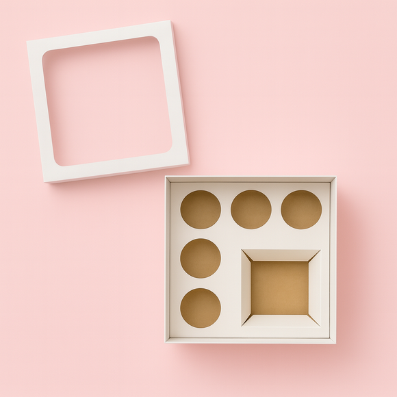 Corrugated Bento Cupcake Box with insert