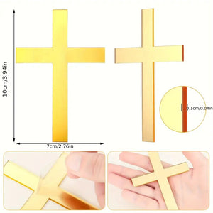 Cross Topper Gold 10cm