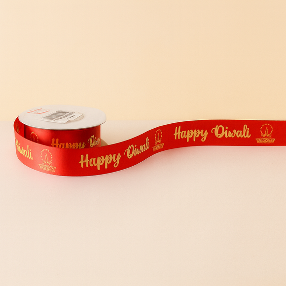 Diwali Ribbon Red 10m