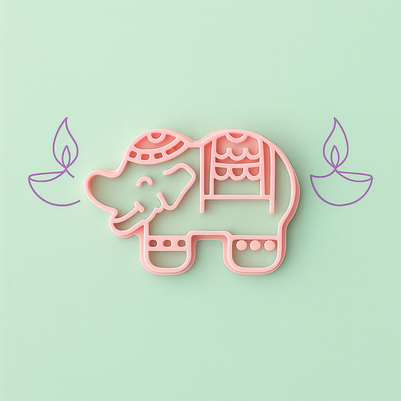 Festive Elephant Cutter