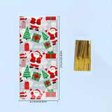 Festive Printed Clear Treat Bags 5pcs