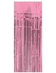 Foil Fringe Curtain Pink