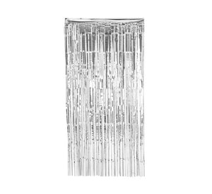 Foil Fringe Curtain Silver