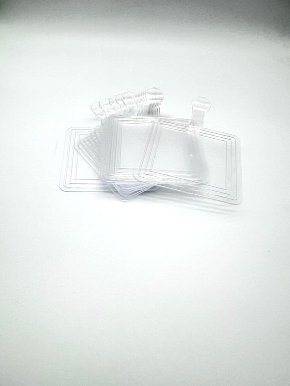 Square Clear Dessert Plate 12s