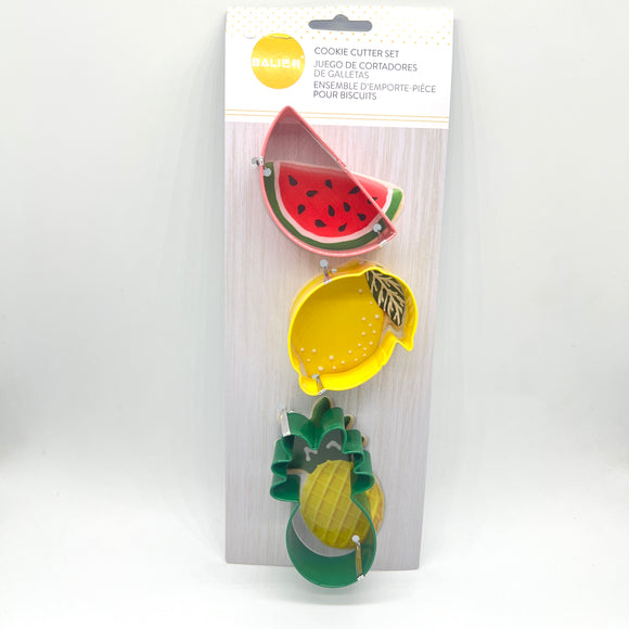 Fruits Cookie Cutter Set 3pcs