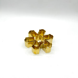 Christmas Gold Cutter Snowflake 3pcs #1
