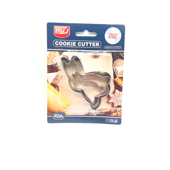 Bunny Cutter Tinplate 3pcs
