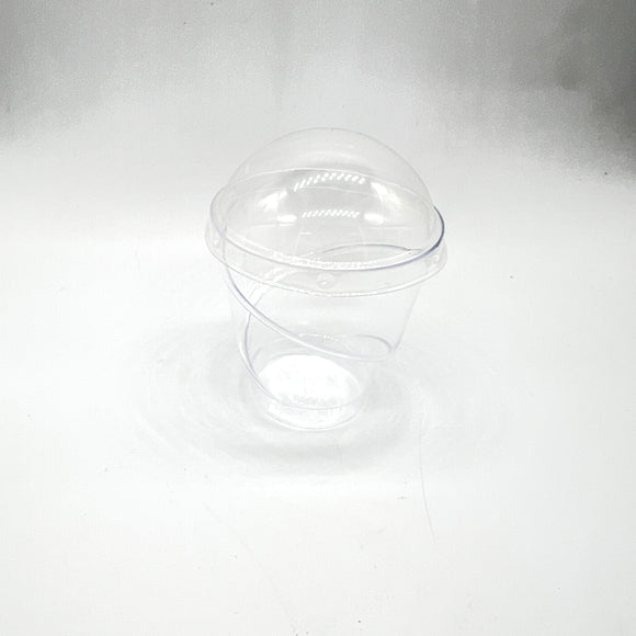 Round Swirl Dessert Cup with Lid