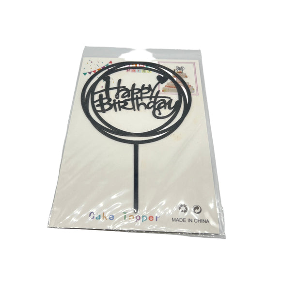 Black NP Topper - HBD 2393