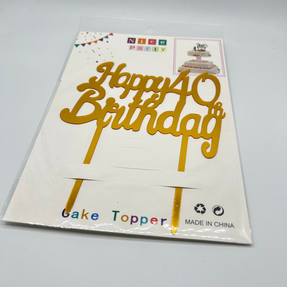 Happy 40th Bday NP Topper 19601