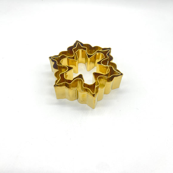 Christmas Gold Cutter Snowflake 3pcs #2