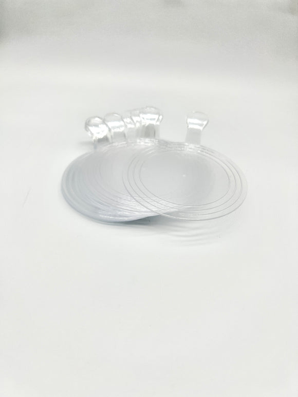 Round Clear Dessert Plate 12s