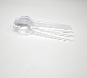 Clear Mini spoons 12pcs