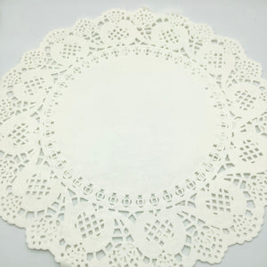 White Paper Doiley Round 36cm 10's