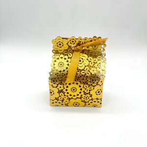 Gold Sweet Box 7.5cm x 4cm x 4cm