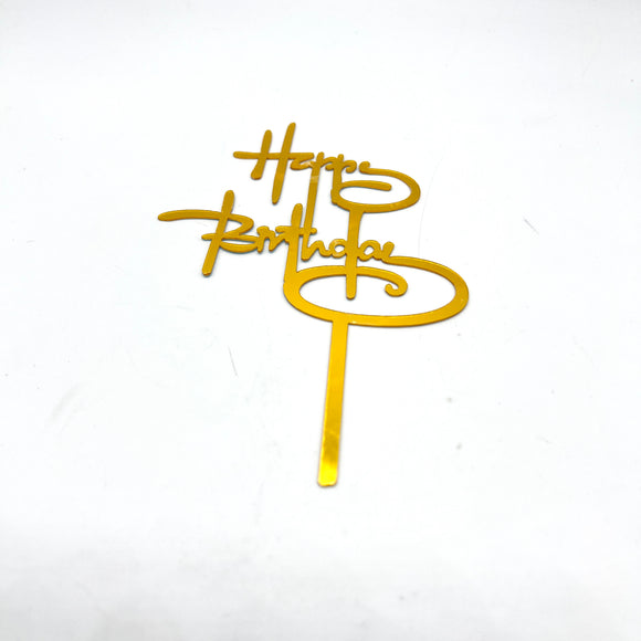 Thin Gold HBD Topper 01
