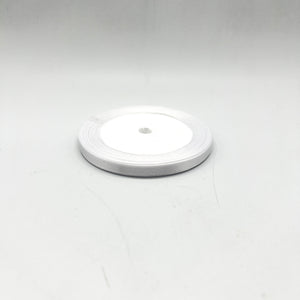 White Satin Ribbon Roll 7mm