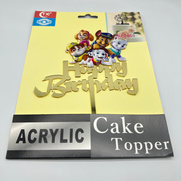 PAw Pups TX Topper - HBD 187
