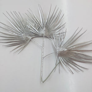 Artificial silver Palm Leaves 70cm Large