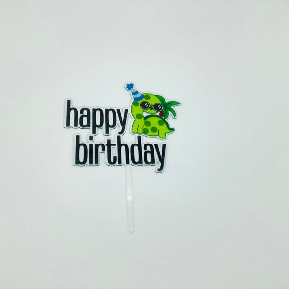Dino Cool Happy Birthday Topper