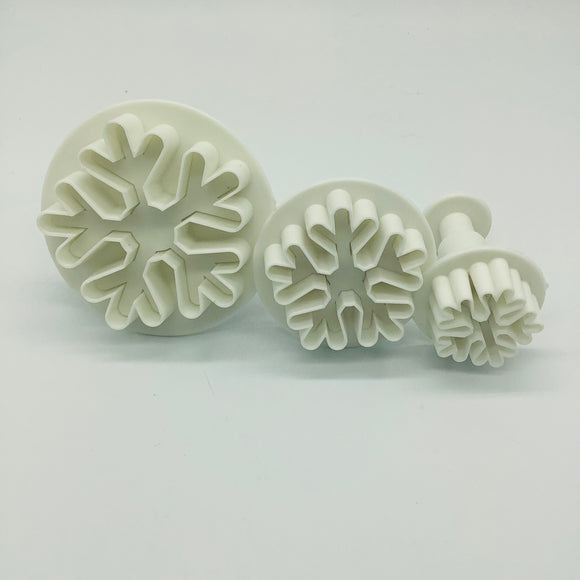Snowflake Plunger Cutter 3pcs