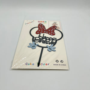 Minnie Red Bow NP Topper - HBD 20271